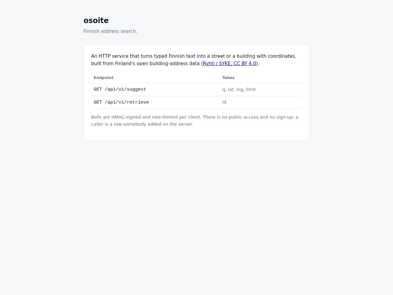 Address service (search.vikvek.fi)